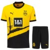 Original Trikotsatz Borussia Dortmund 2023-24 Heimtrikot Für Kinder